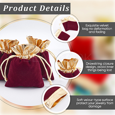 Rectangle Velvet Jewelry Pouches Bags TP-BBC0001-09A-02-1