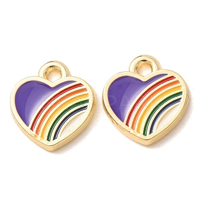 Alloy Enamel Pendants AL-CBA7256-10G-1
