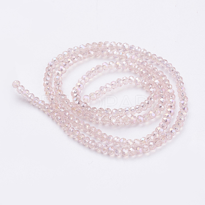 Electroplate Glass Beads Strands EGLA-R048-2mm-31-1