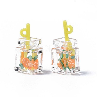 Imitation Drink Resin Pendants LS-X-CRES-S359-32M-1