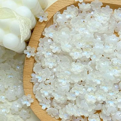 Electroplate Transparent Glass Beads PW-WG44A55-01-1
