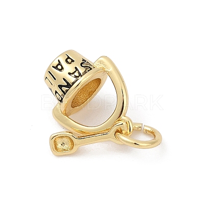 Brass Enamel Charms KK-U062-39G-1