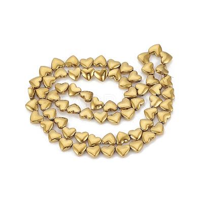 Electroplate Non-magnetic Synthetic Hematite Beads Strands X-G-T061-101F-1