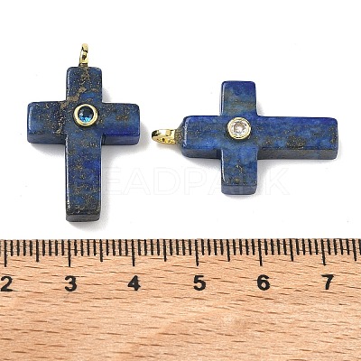 Dyed Natural Lapis Lazuli Pendants G-B180-01G-05-1
