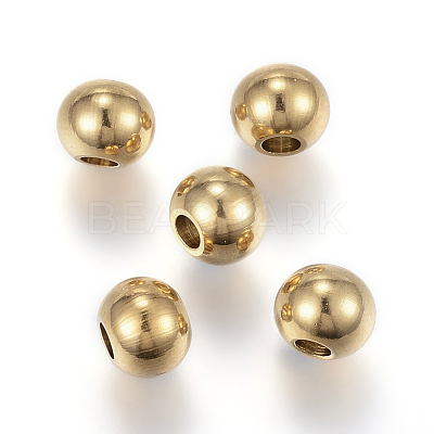 Ion Plating(IP) 202 Stainless Steel Beads STAS-O091-C-04G-1