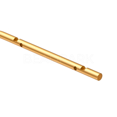 L Shaped Brass Bar & Wood Earring Organizer Display Racks for Earrings ODIS-B002-04-1