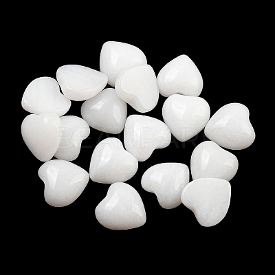 Natural White Jade Cabochons G-H309-01-08-1