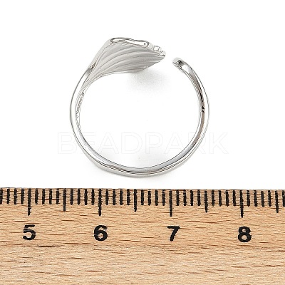 Brass Adjustable Cuff Rings for Women RJEW-B132-01B-G-1
