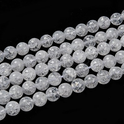 Natural Crackle Quartz Beads Strands G-D840-01-8mm-1