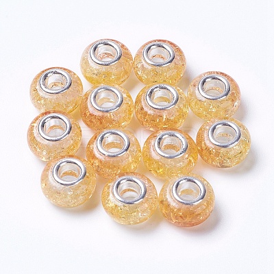 Two Tone Resin European Beads RPDL-K002-C07-1