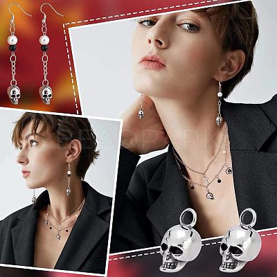 8Pcs 304 Stainless Steel Pendants STAS-UN0037-53-1