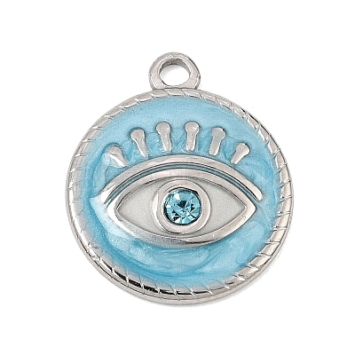 304 Stainless Steel Enamel Pendants SA-CBAA487-33P-1