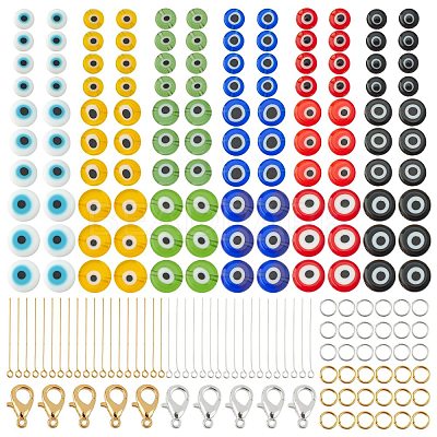 DIY Evil Eye Pendants Making Kits DIY-NB0004-69-1