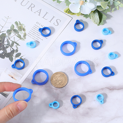 60Pcs 3 Style Silicone Pendant SIL-GF0001-28B-1