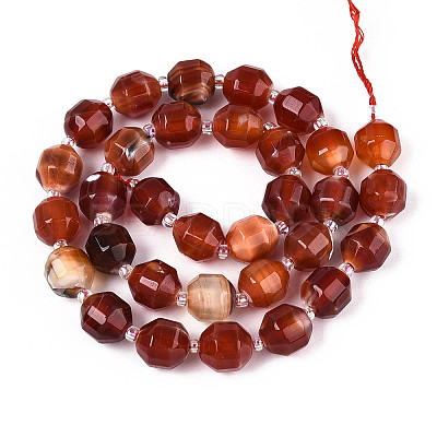 Natural Agate(Dyed & Heated) Beads Strands G-T139-92C-1