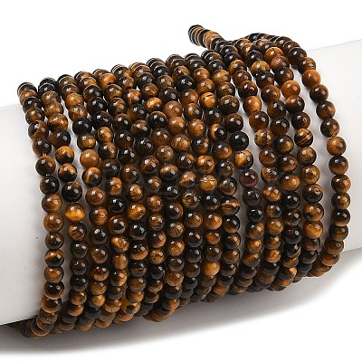 Natural Tiger Eye Beads Strands G-S259-21-3mm-1