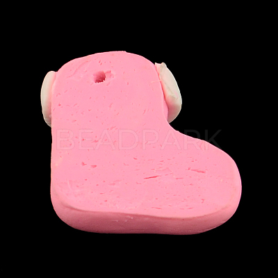 Handmade Polymer Clay Pendants FM165Y-5-1