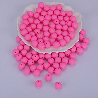 Round Silicone Focal Beads SI-JX0046A-89-1