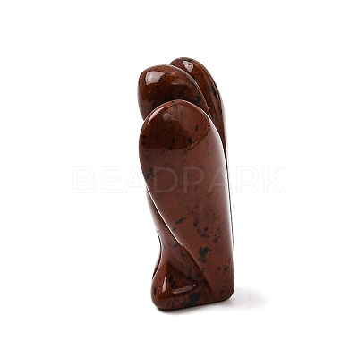 Natural Mahogany Obsidian Angel Figurine DJEW-N006-01A-23-1