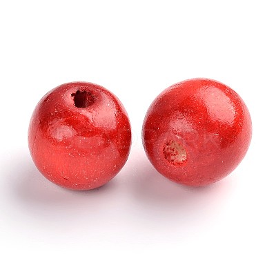 Natural Maple Wood Beads TB20mmY-1-1
