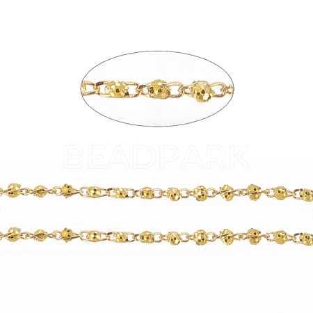 Brass Handmade Beaded Chain CHC-G011-08G-01-1