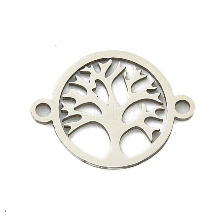 Non-Tarnish 201 Stainless Steel Connector Charms STAS-M015-18P-1