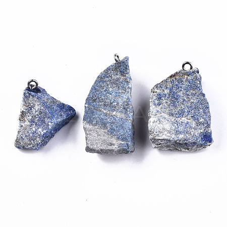 Natural Lapis Lazuli Pendants G-N332-023-02-1