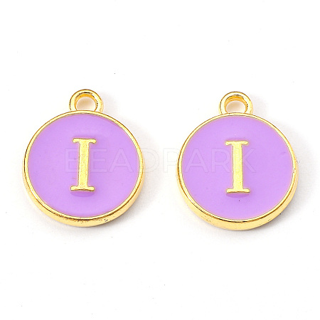 Golden Plated Alloy Enamel Charms LS-ENAM-S118-10I-1