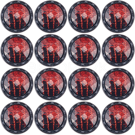 Gorgecraft 20Pcs 1-Hole Resin Shank Button BUTT-GF0003-48A-1