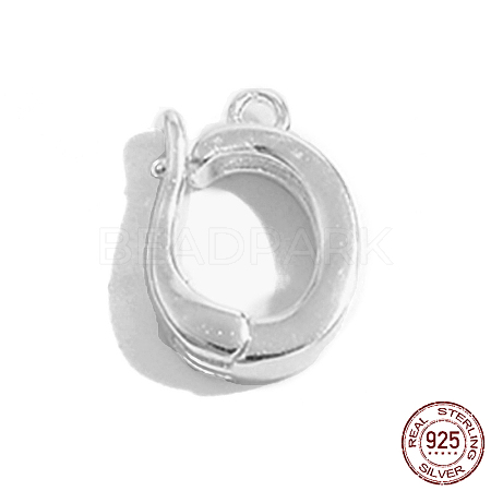 Rhodium Plated 925 Sterling Silver Enhancer Shortener Bails STER-Z005-11P-1