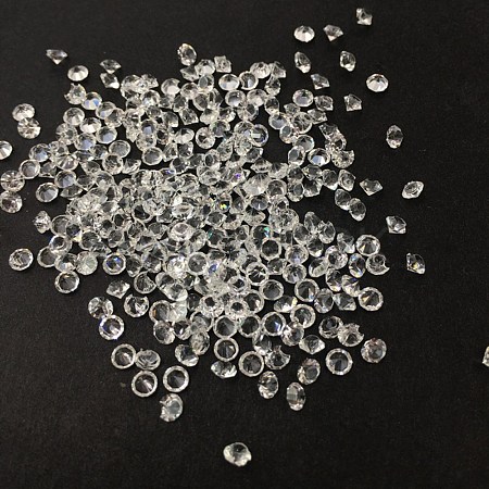 Transparent Acrylic Rhinestone Cabochons TACR-WH0012-03-1