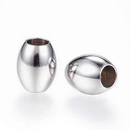201 Stainless Steel Beads STAS-A031B-P-1