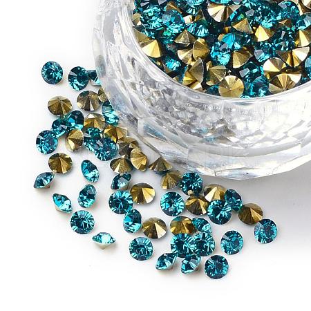 Grade AAA Pointed Back Resin Rhinestones CRES-R120-3.5mm-08-1
