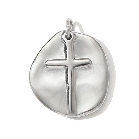 304 Stainless Steel Pendants STAS-OY001-12P-1