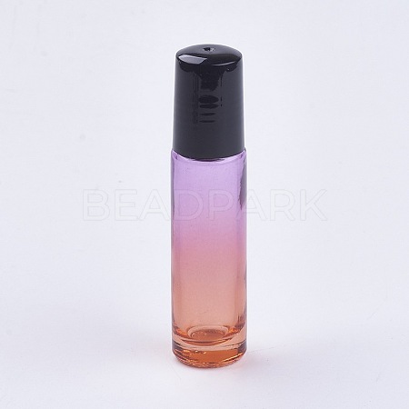 10ml Glass Gradient Color Essential Oil Empty Roller Ball Bottles X-MRMJ-WH0011-B03-10ml-1