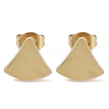 Vacuum Plating 304 Stainless Steel Stud Earrings for Women EJEW-A048-46C-G-1
