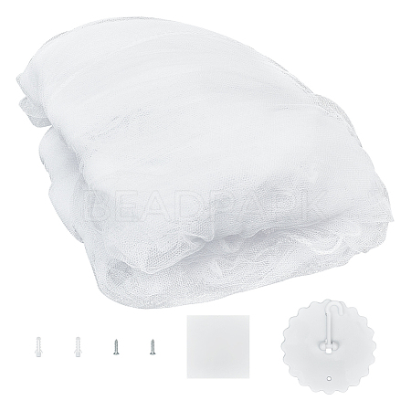 Polyester Gauze Bed Mosquito Net AJEW-WH0481-206B-1