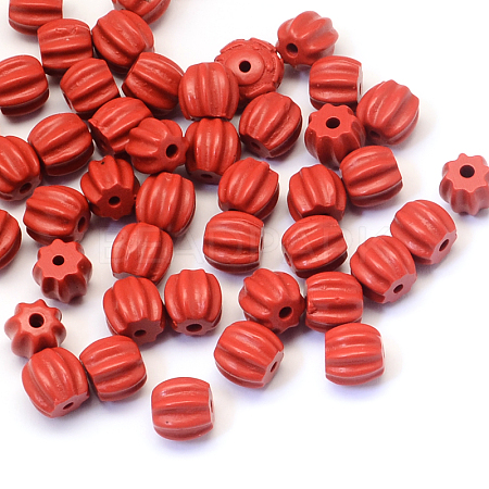 Barrel Cinnabar Beads CARL-Q003-17-1