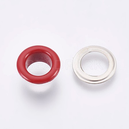 Iron Grommet Eyelet Findings IFIN-WH0023-E11-1