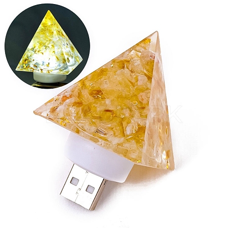 Gemstone Resin USB Lamp PW-WG62926-01-1