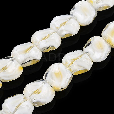 Handmade Milleflori Glass Beads Strands LAMP-M018-01A-09-1