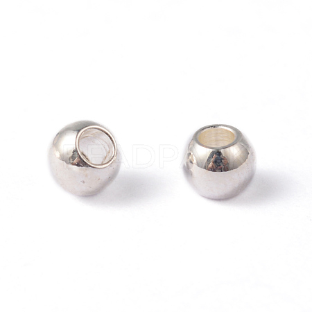 Round 202 Stainless Steel Beads STAS-O091-A-03S-1