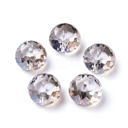 Electorplated Glass Beads EGLA-E005-10-1