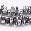 Electroplated Non-magnetic Synthetic Hematite Beads Strands G-P367-G08-1