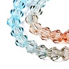 Gradient Color Baking Paint Glass Bead Strands LS-DGLA-A039-T6mm-A016-3
