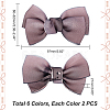 AHADEMAKER 12Pcs 6 Colors Handmade Organza Bowknot DIY-GA0004-84-2
