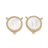 Brass Micro Pave Clear Cubic Zirconia Chandelier Component Links CU-CBA5585-03G-02-1