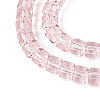 Transparent Glass Beads Strands GLAA-N065-4x4mm-A03-3