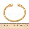 304 Stainless Steel Torque Bangles BJEW-G584-05-7