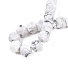 Natural Howlite Beads Strands G-T138-35-6